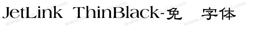 JetLink ThinBlack字体转换